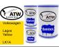 Preview: Volkswagen, Lagos Yellow, LK1A: 500ml Lackdose + 500ml Klarlack + 250ml Härter - Set, von ATW Autoteile West.